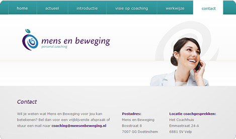 Website Mens en Beweging