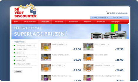 Website De Verfdiscounter